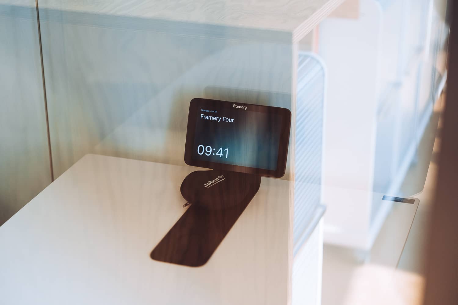 Detailaufnahme eines Bedieungspanels f&uuml;r die Framery Telefonbox